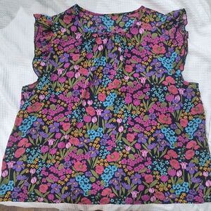Women's Floral Business Casual Top Size 3X Cottagecore Coquette Girl Office Wear